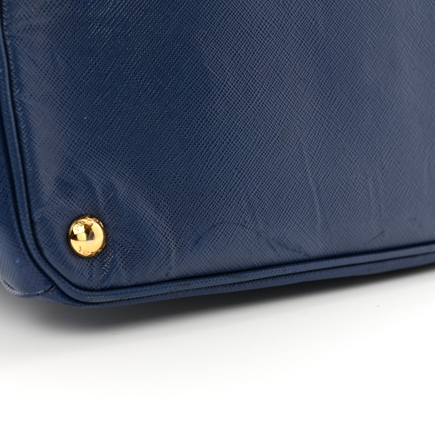 Saffiano Large Galleria Double Zip Tote Bluette