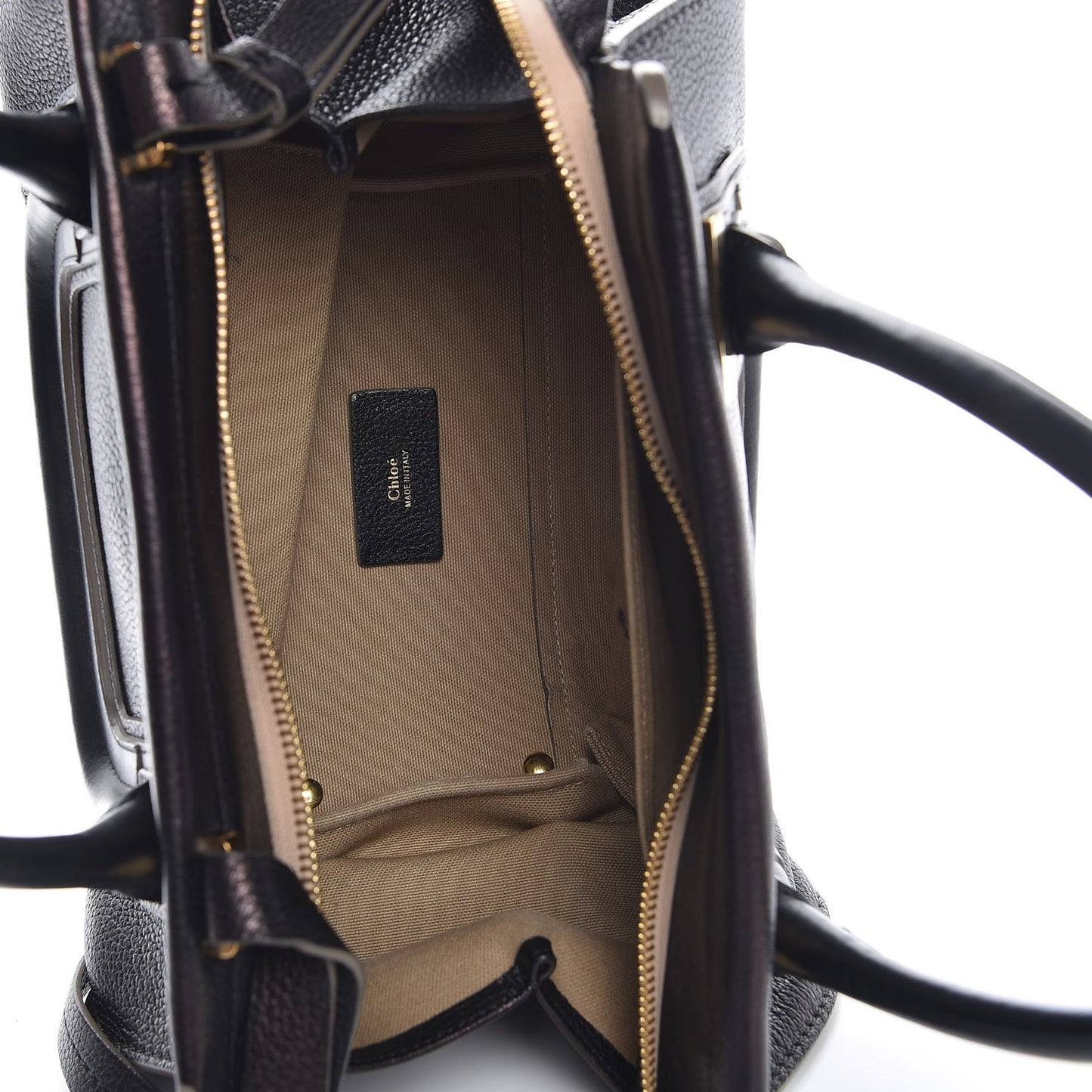 Calfskin Medium Everston Satchel Black