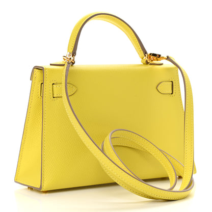 Hermes Epsom Mini Kelly Sellier 20 Lime 3 of 10
