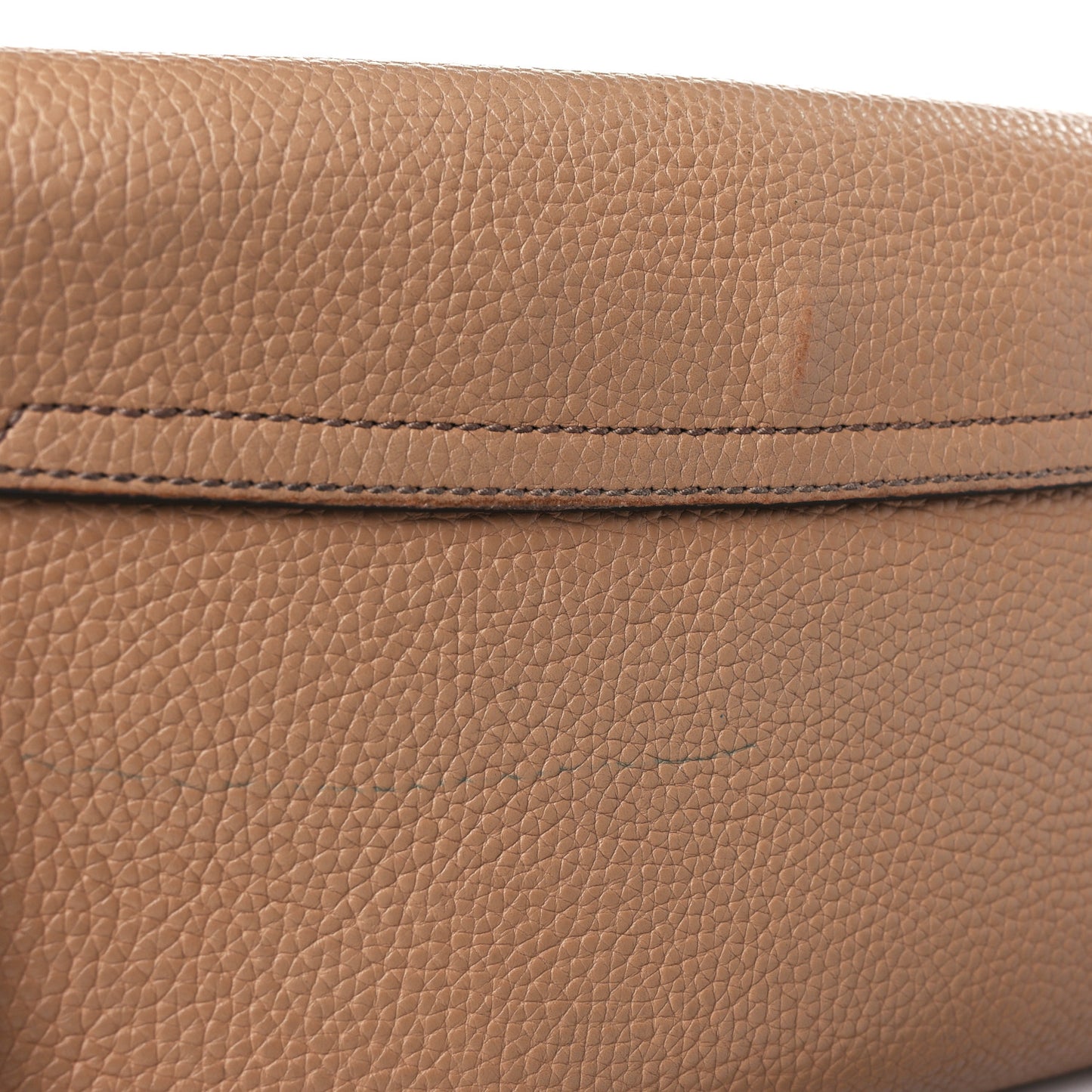 Pebbled Calfskin Medium Soho Flap Crossbody Camelia