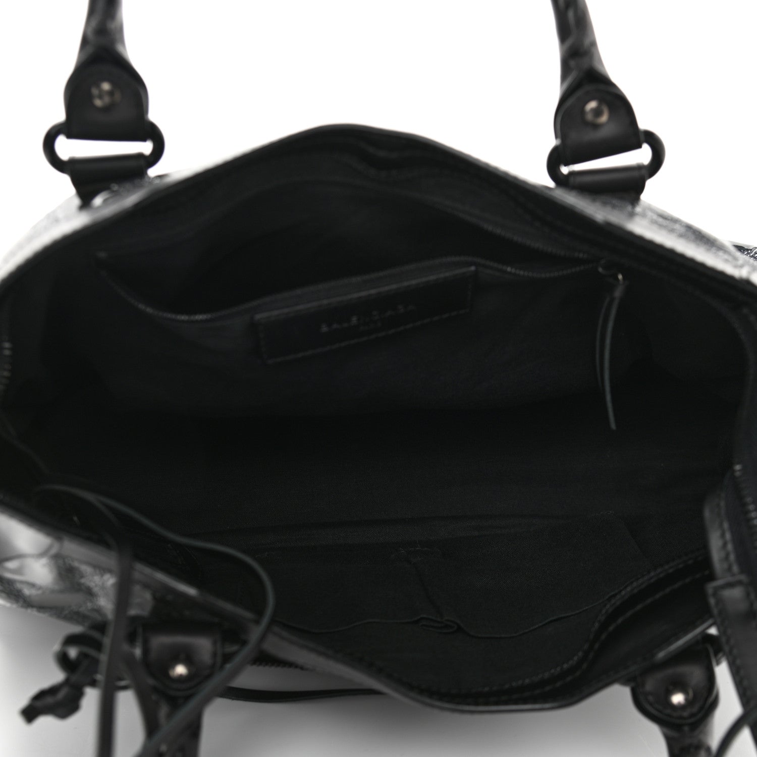 Balenciaga Patent Embossed Classic Hardware City Black 6 of 13
