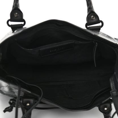 Balenciaga Patent Embossed Classic Hardware City Black 6 of 13
