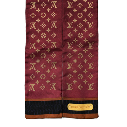 Louis Vuitton Silk Monogram Mirage Bandeau Bordeaux 3 of 3