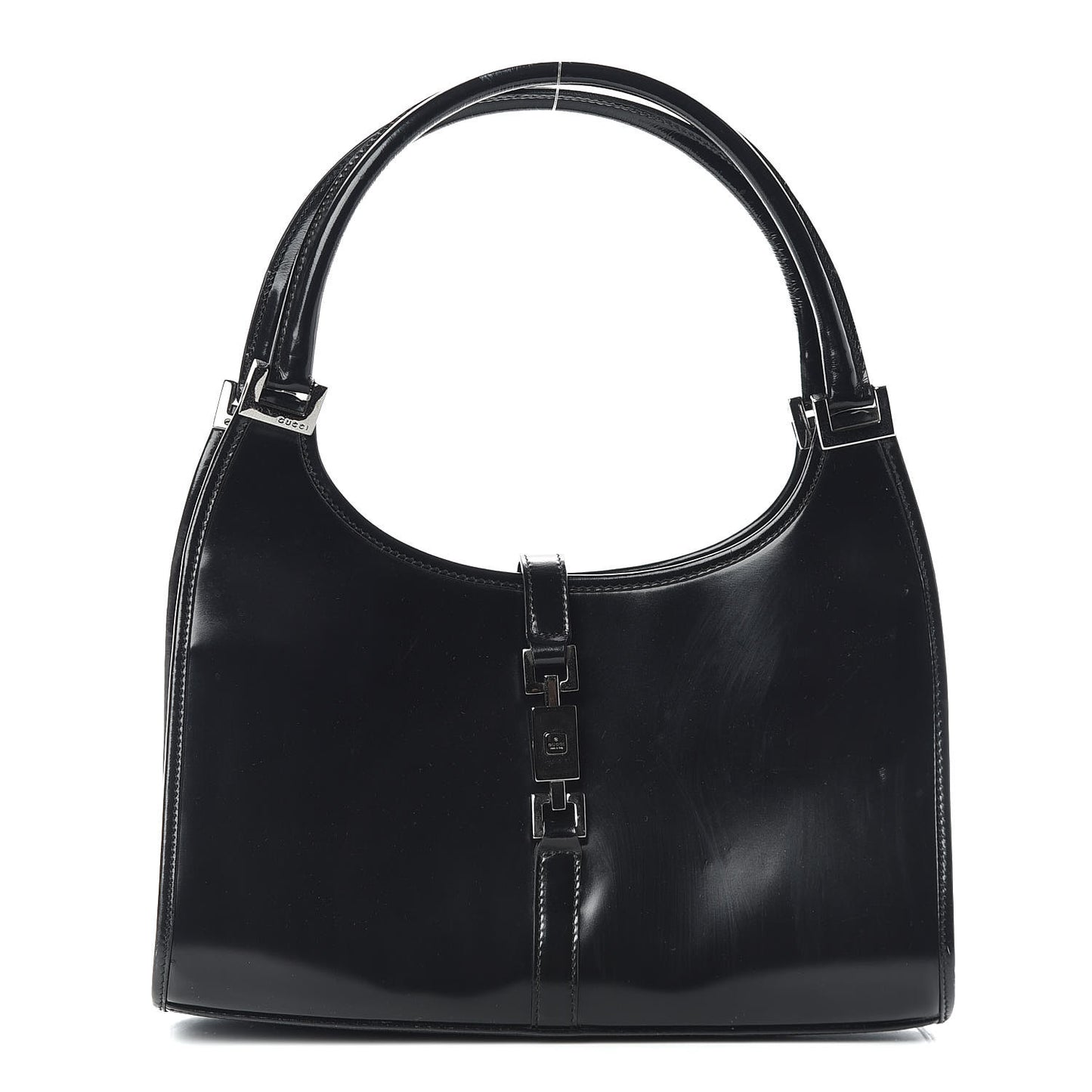 Calfskin Bardot Shoulder Bag Black