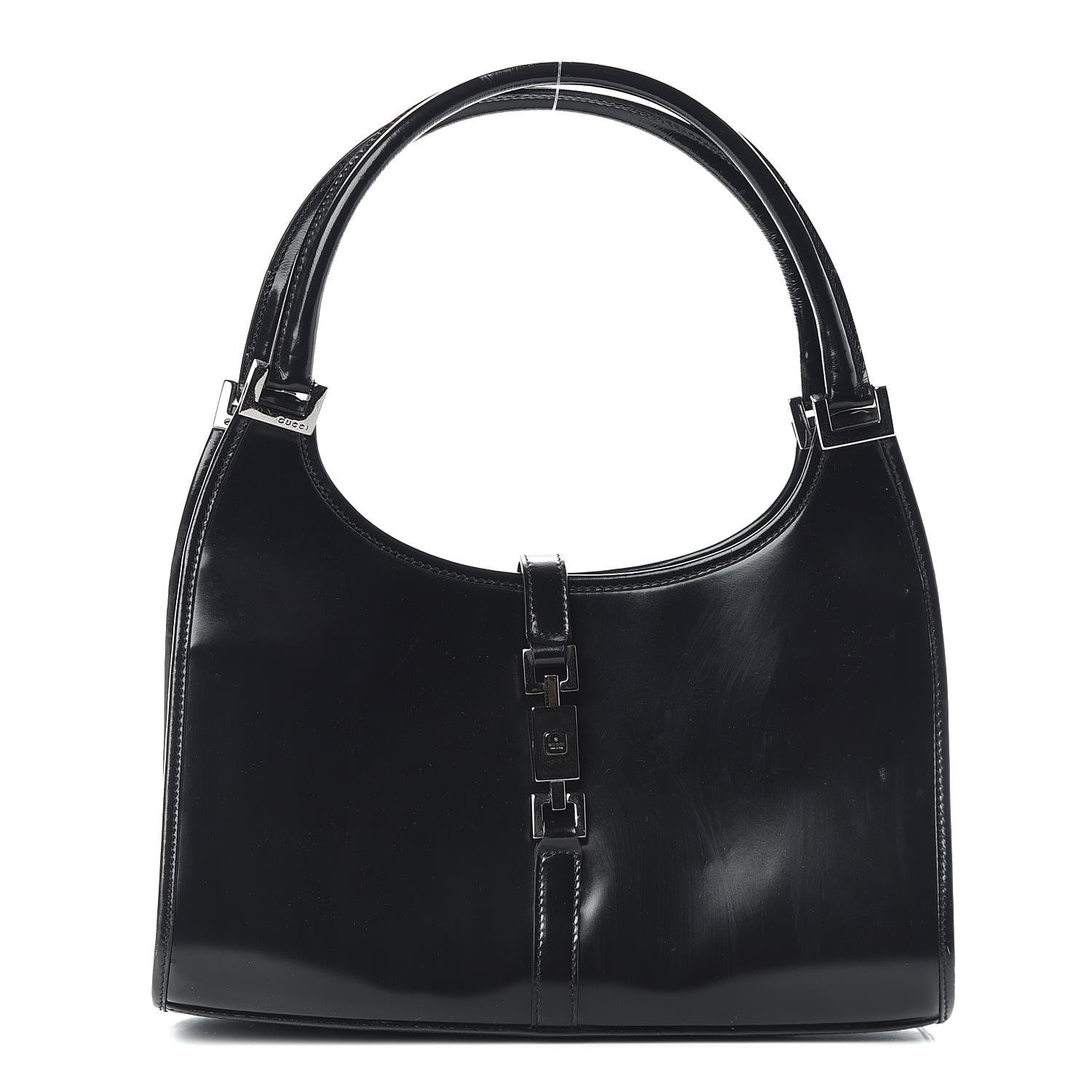 Gucci Calfskin Bardot Shoulder Bag Black 1 of 9