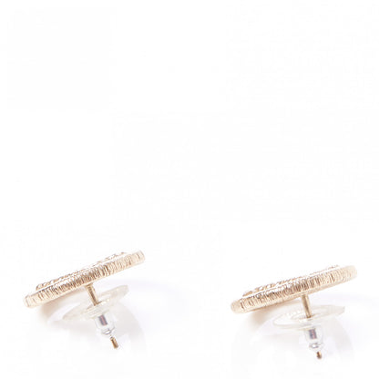 Chanel Twisted CC Earrings Light Gold 3 of 9