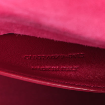 Saint Laurent Calfskin Classic Monogram Cassandre Clutch Lipstick Fuchsia 7 of 7