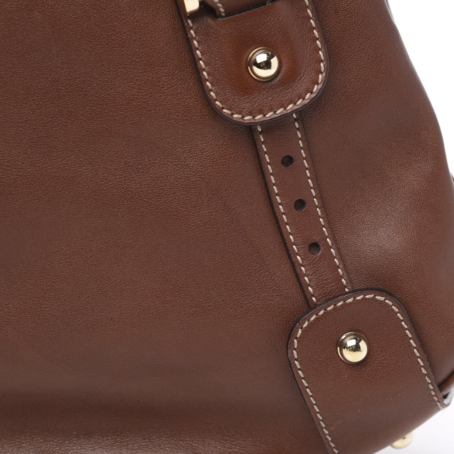 Calfskin Pelham Shoulder Bag Brown