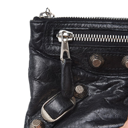 Balenciaga Agneau Giant 12 Silver Hardware M Porte-Monnaie Coin Purse Black 10 of 11