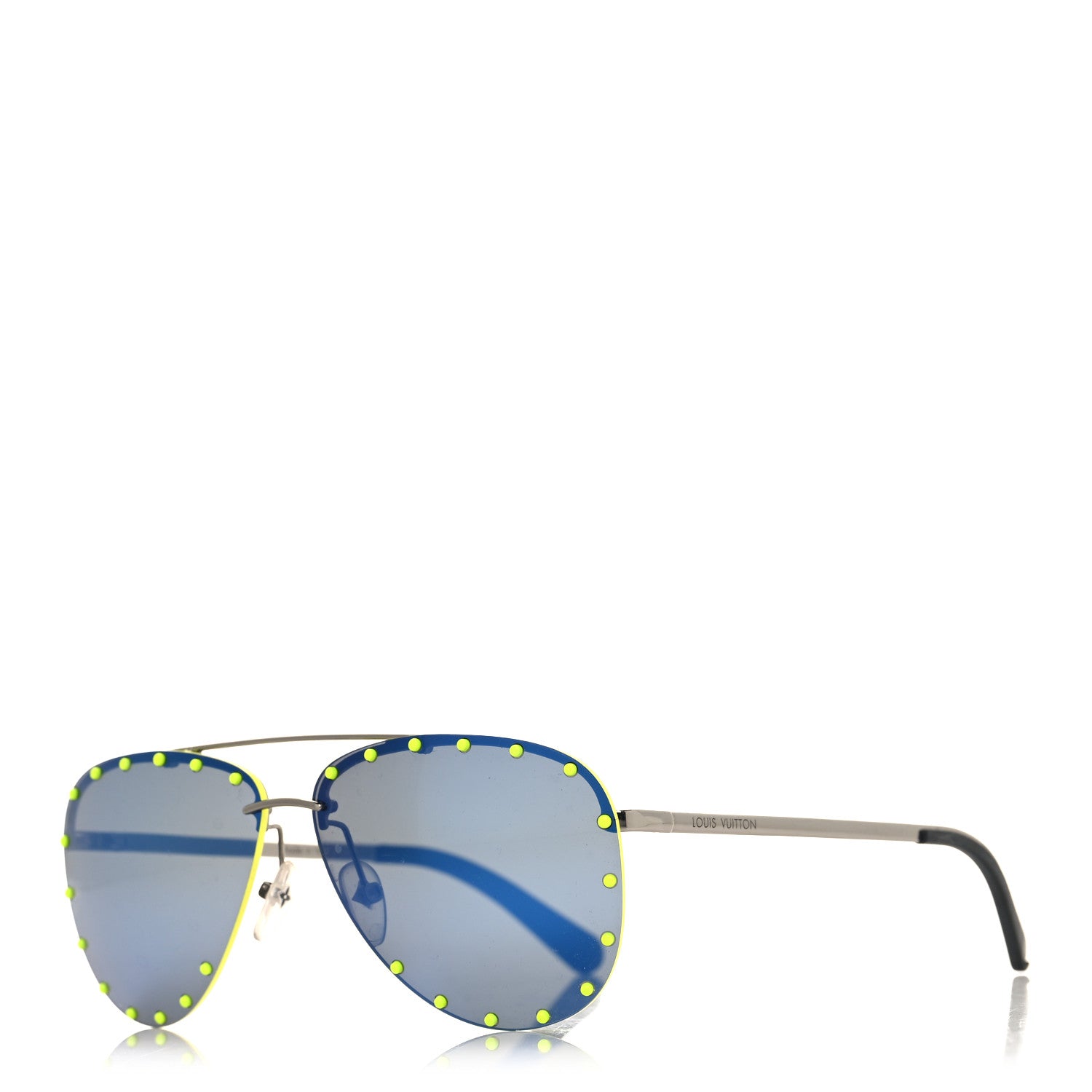 Louis Vuitton Metal The Party Aviator Sunglasses Blue 1 of 6