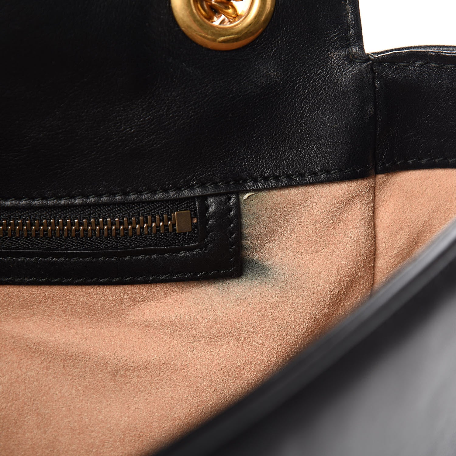 Gucci Calfskin Matelasse Large GG Marmont Shoulder Bag Black 9 of 14