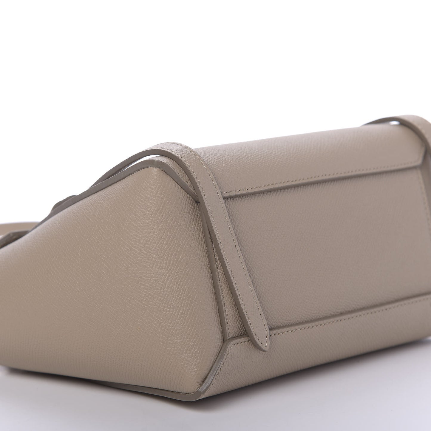 Grained Calfskin Nano Belt Bag Light Taupe