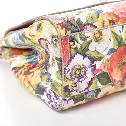 Dolce & Gabbana Dauphine Floral Print Medium Miss Sicily Satchel Multicolor 7 of 8