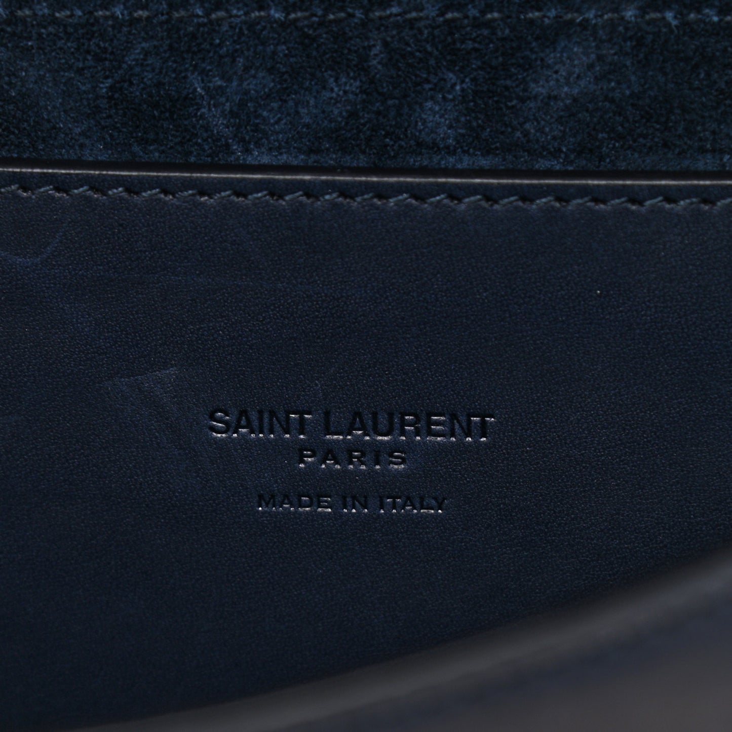 Smooth Calfskin Monogram Medium Kaia Satchel Deep Marine