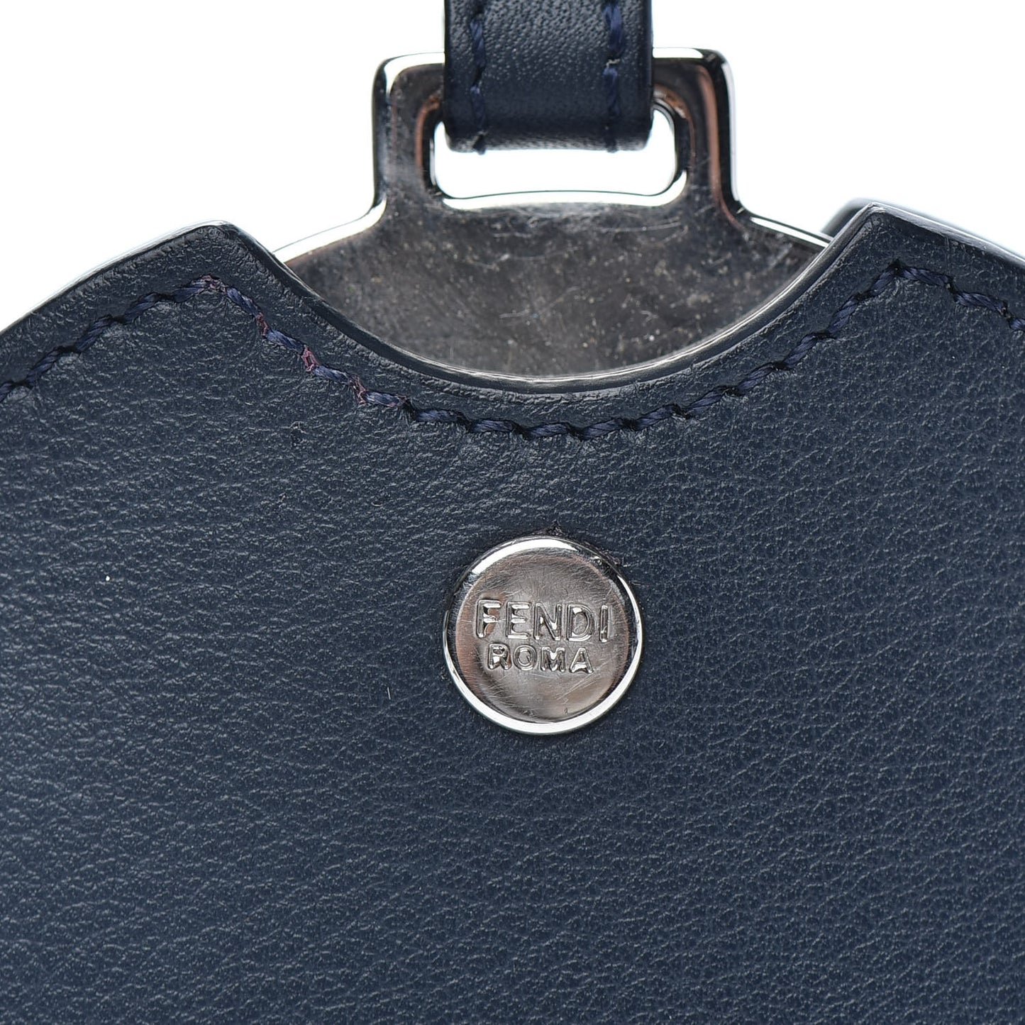 Calfskin Monster Mirror Key Chain