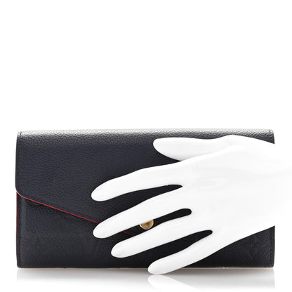Louis Vuitton Empreinte Sarah Wallet NM  Marine Rouge 2 of 10