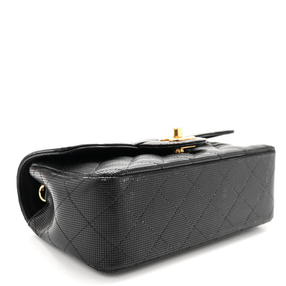 Chanel Calfskin Quilted Pixel Effect Mini Rectangular Flap Black 4 of 12