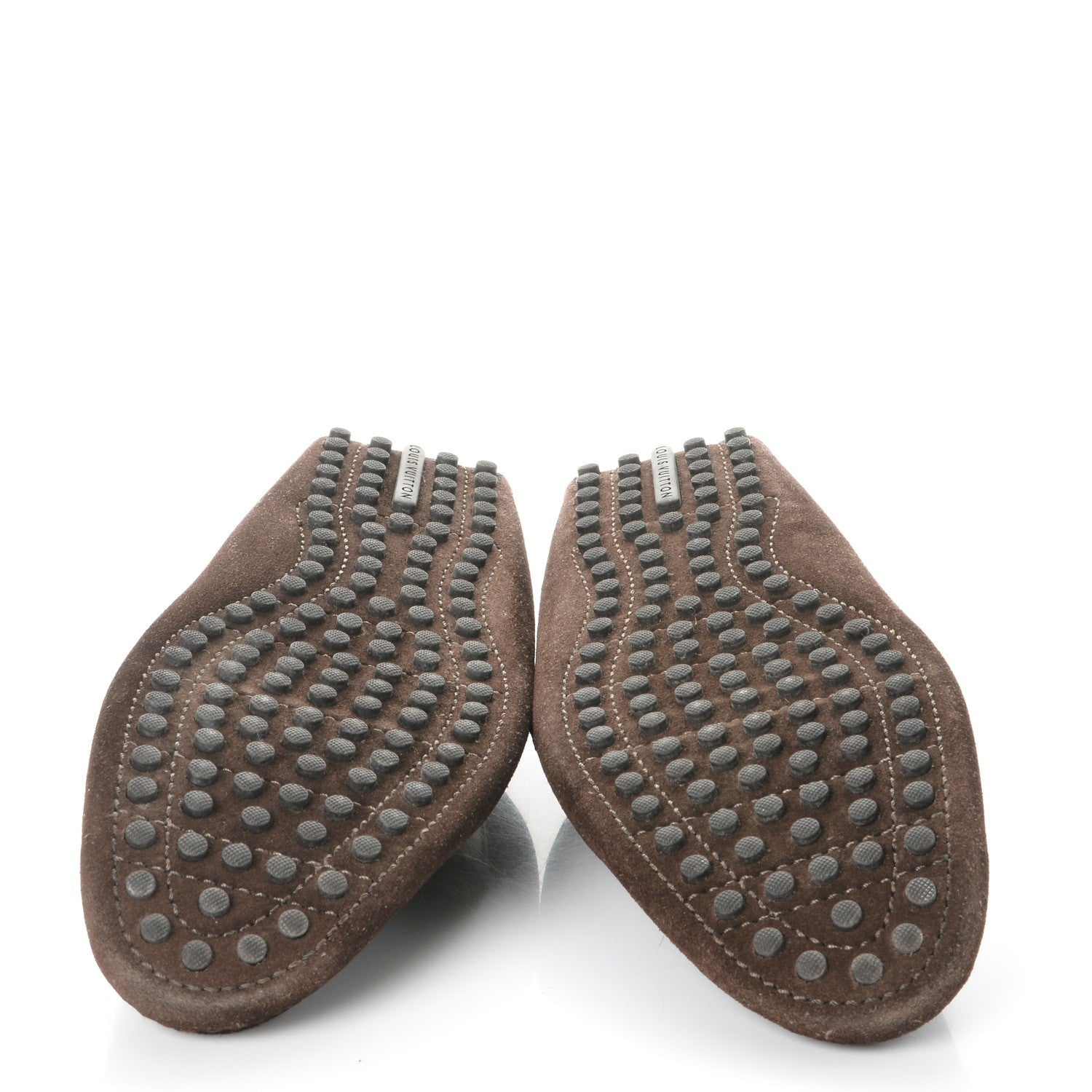 Louis Vuitton Suede Hockenheim Loafers 7 Brown 5 of 10