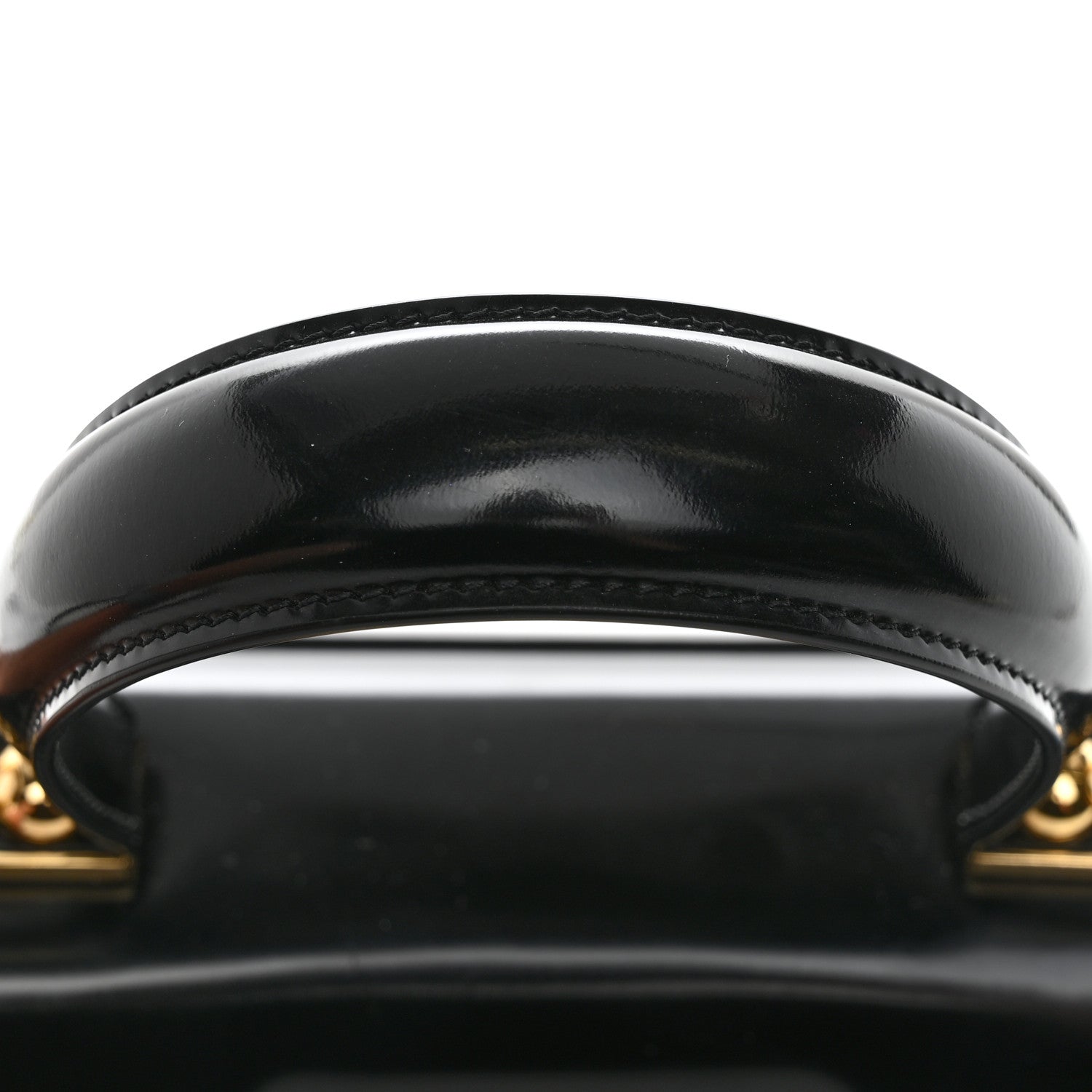 Salvatore Ferragamo Brushed Off Calfskin Iconic Top Handle Bag Black 12 of 12