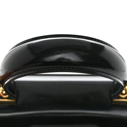 Salvatore Ferragamo Brushed Off Calfskin Iconic Top Handle Bag Black 12 of 12
