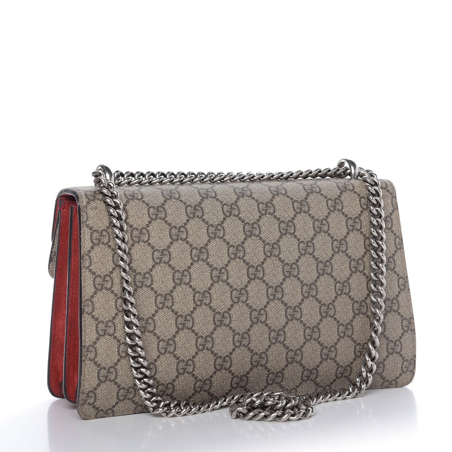 GG Supreme Monogram Small Dionysus Shoulder Bag Red