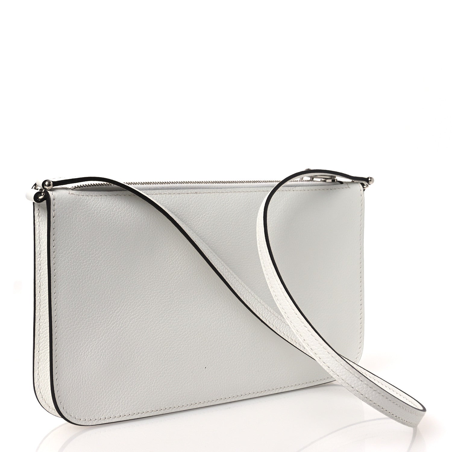 Hermes Evercolor Chaine d'Ancre Zipengo Pochette To Go New White 3 of 11
