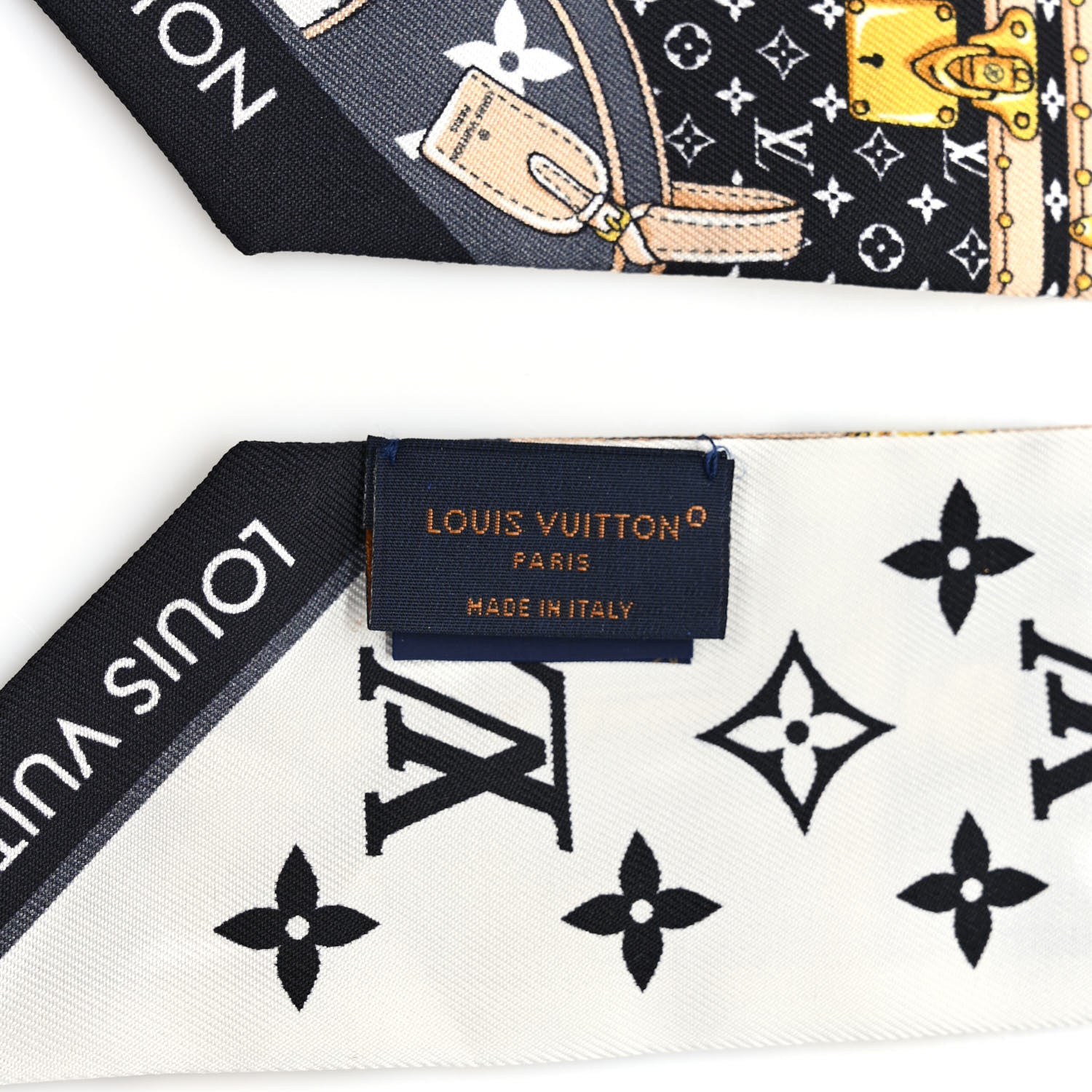 Louis Vuitton Silk Monogram Let's Go BB Bandeau Black 3 of 3