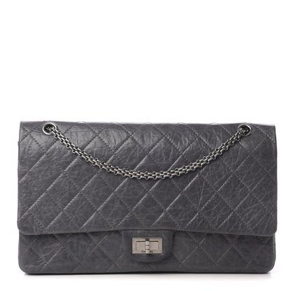 Chanel Aged Calfskin Quilted 50th Anniversary 2.55 Reissue 227 Flap Grey 1 of 17
