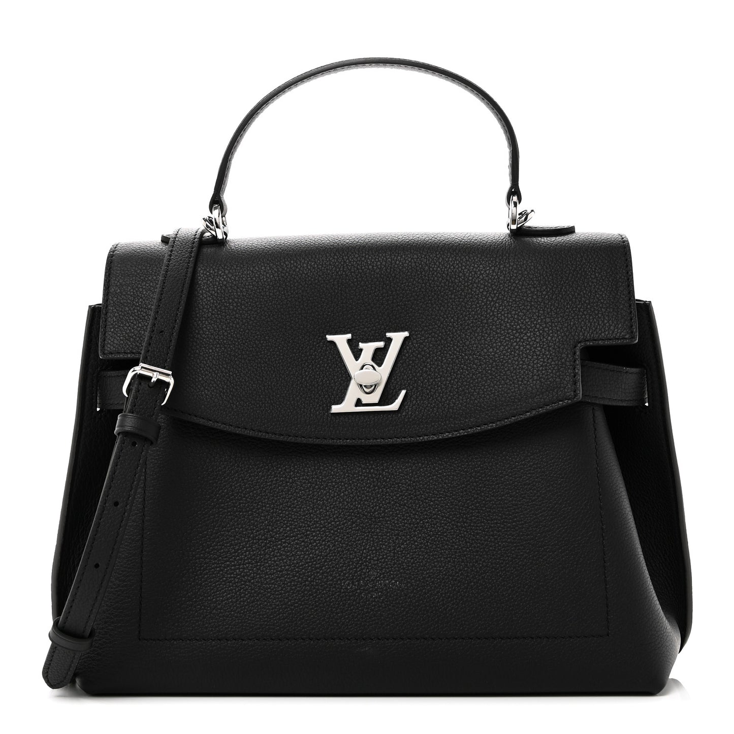 Soft Calfskin Lockme Ever MM Black