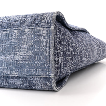 Chanel Woven Straw Raffia Medium Deauville Tote Blue 10 of 10