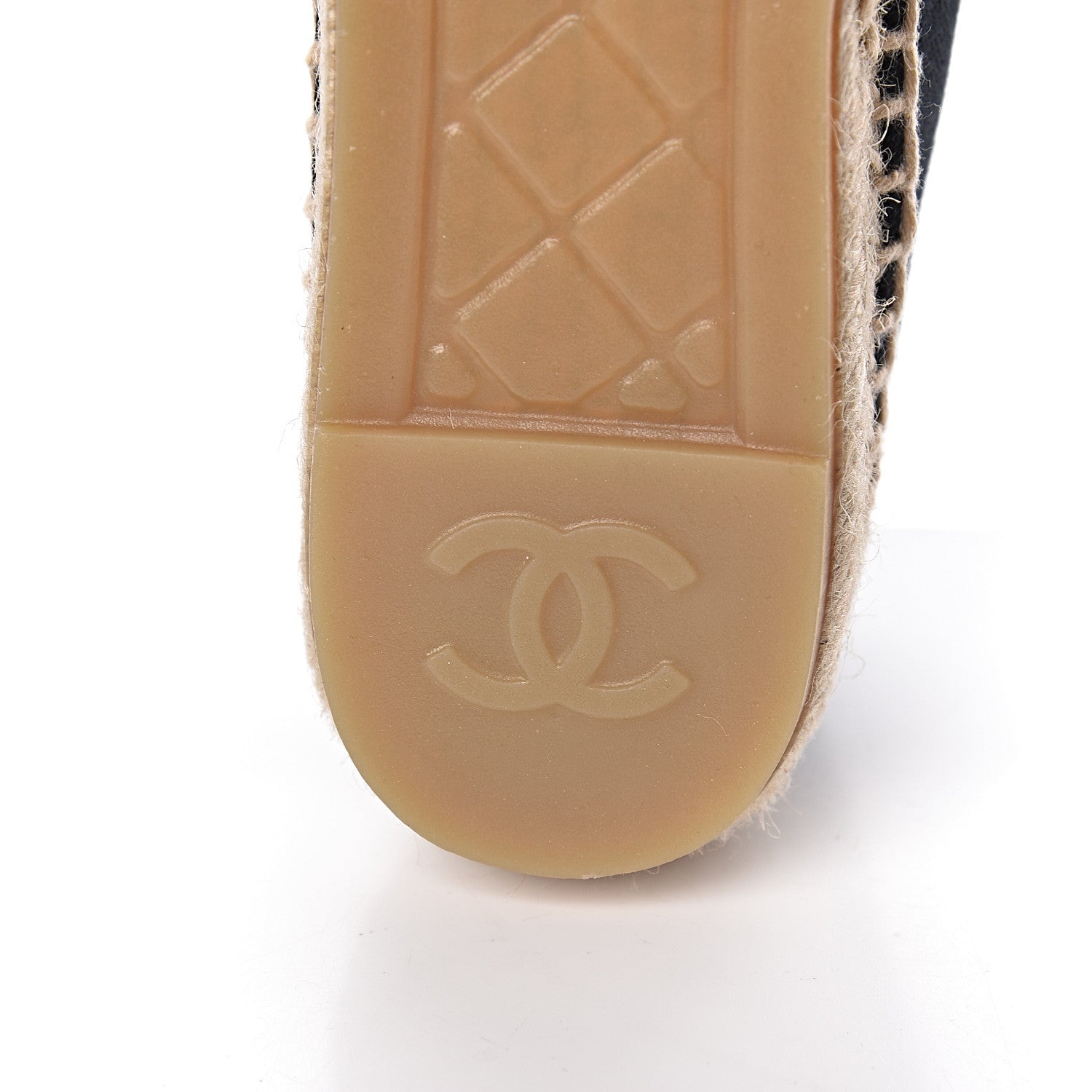 Chanel Fabric Biarritz CC Espadrilles 37 Black 9 of 11