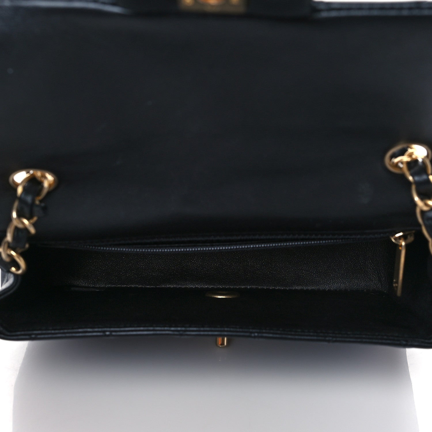 Chanel Lambskin Quilted Mini Rectangular Flap Black 5 of 10