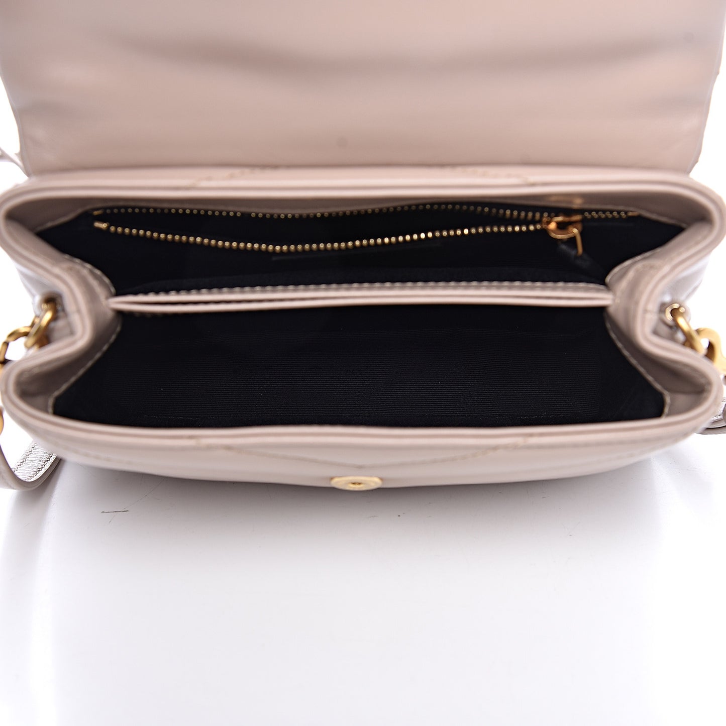 Calfskin Y Quilted Monogram Toy Loulou Satchel Mink
