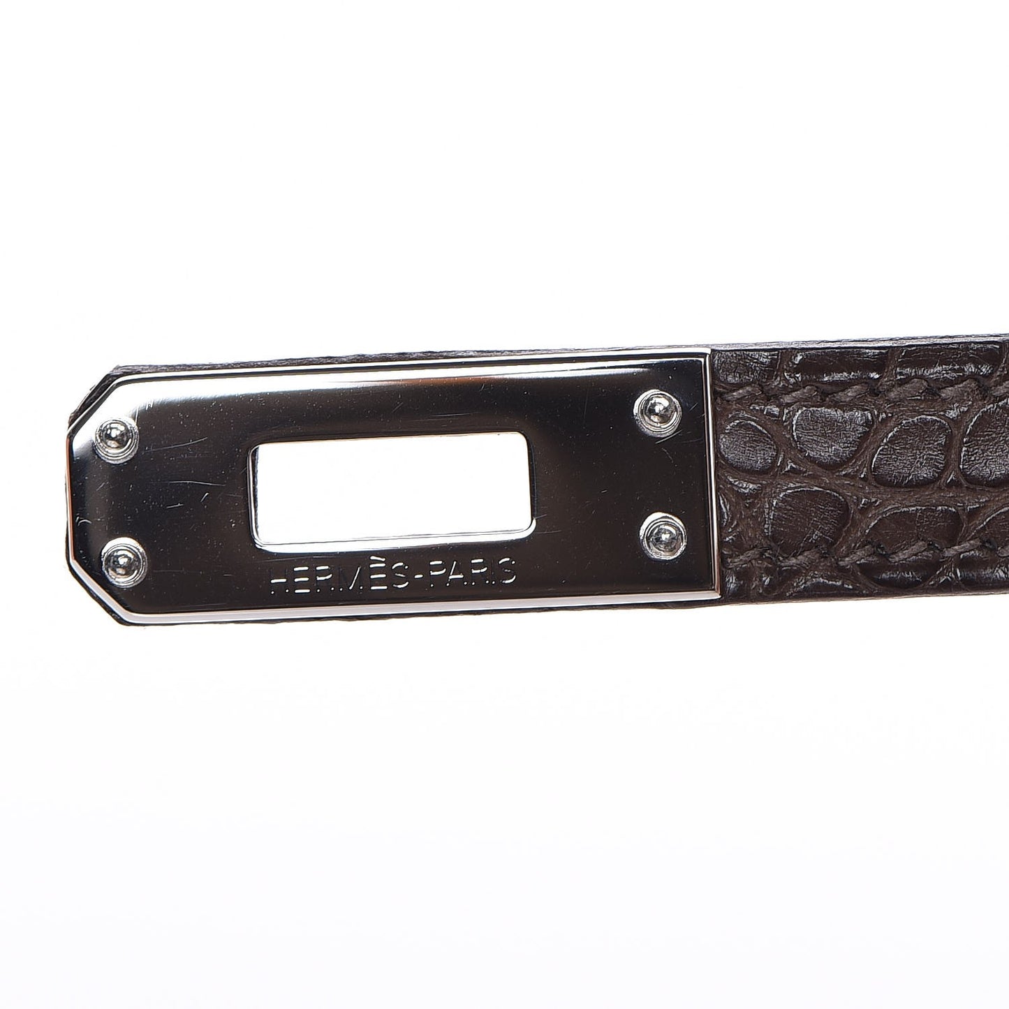Matte Alligator Kelly Pochette Ebene