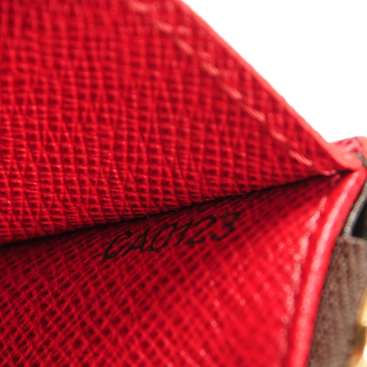Monogram Emilie Wallet Red