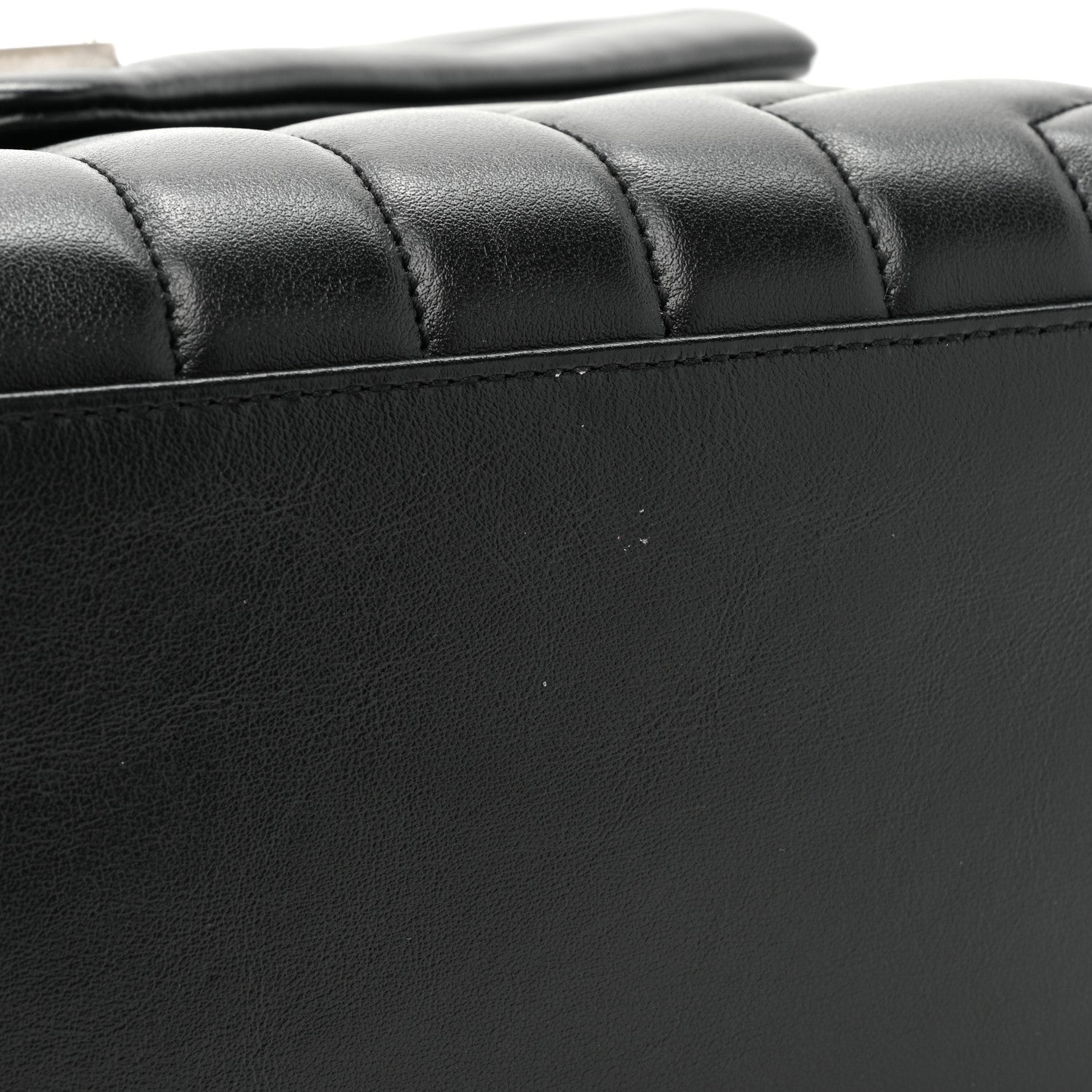 Saint Laurent Calfskin Y Quilted Monogram Medium Loulou Chain Satchel Black 11 of 13