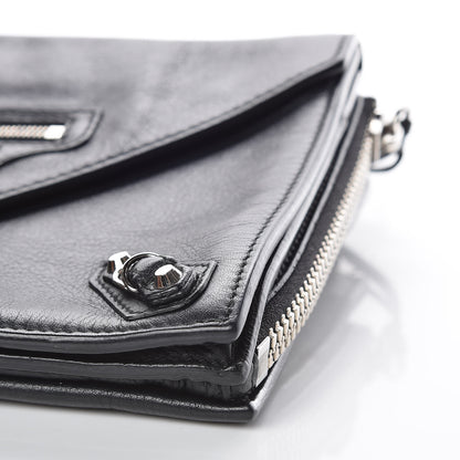 Balenciaga Veau Papier Triple XS Zip Around Crossbody Black 11 of 11