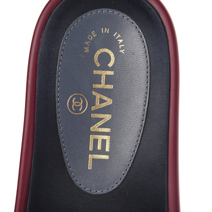 Chanel Satin Chain Flat Sandals 35 Dark Fuchsia 7 of 11