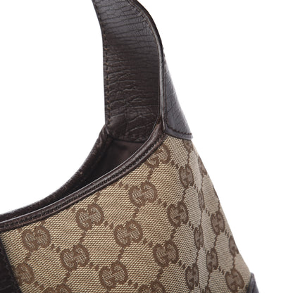 Gucci Monogram Web Jackie O Hobo Dark Brown 14 of 15