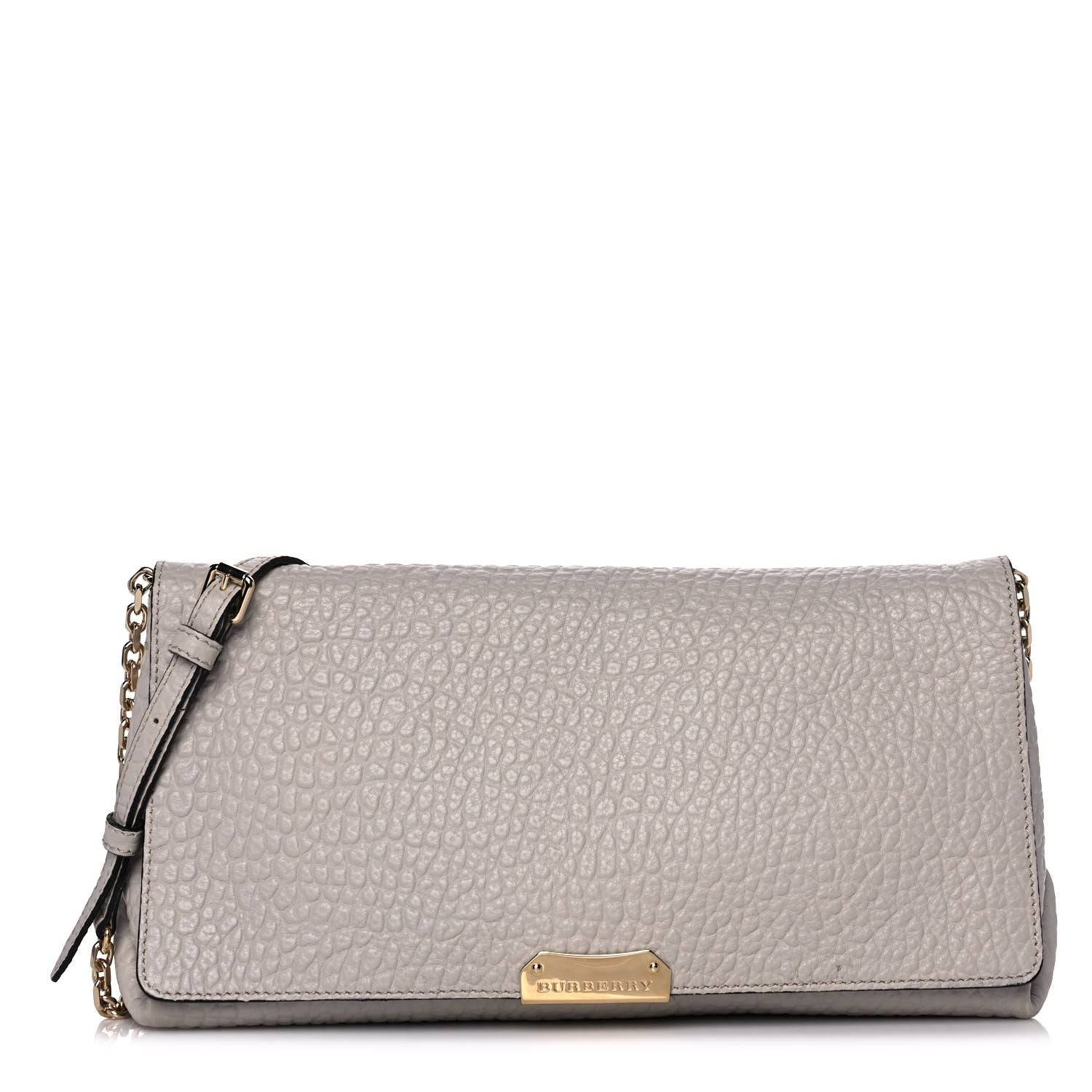 Burberry Signature Grain Medium Mildenhall Crossbody Bag Stone White 1 of 11