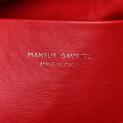 Mansur Gavriel Lambskin Cloud Clutch Black Flamma 5 of 8
