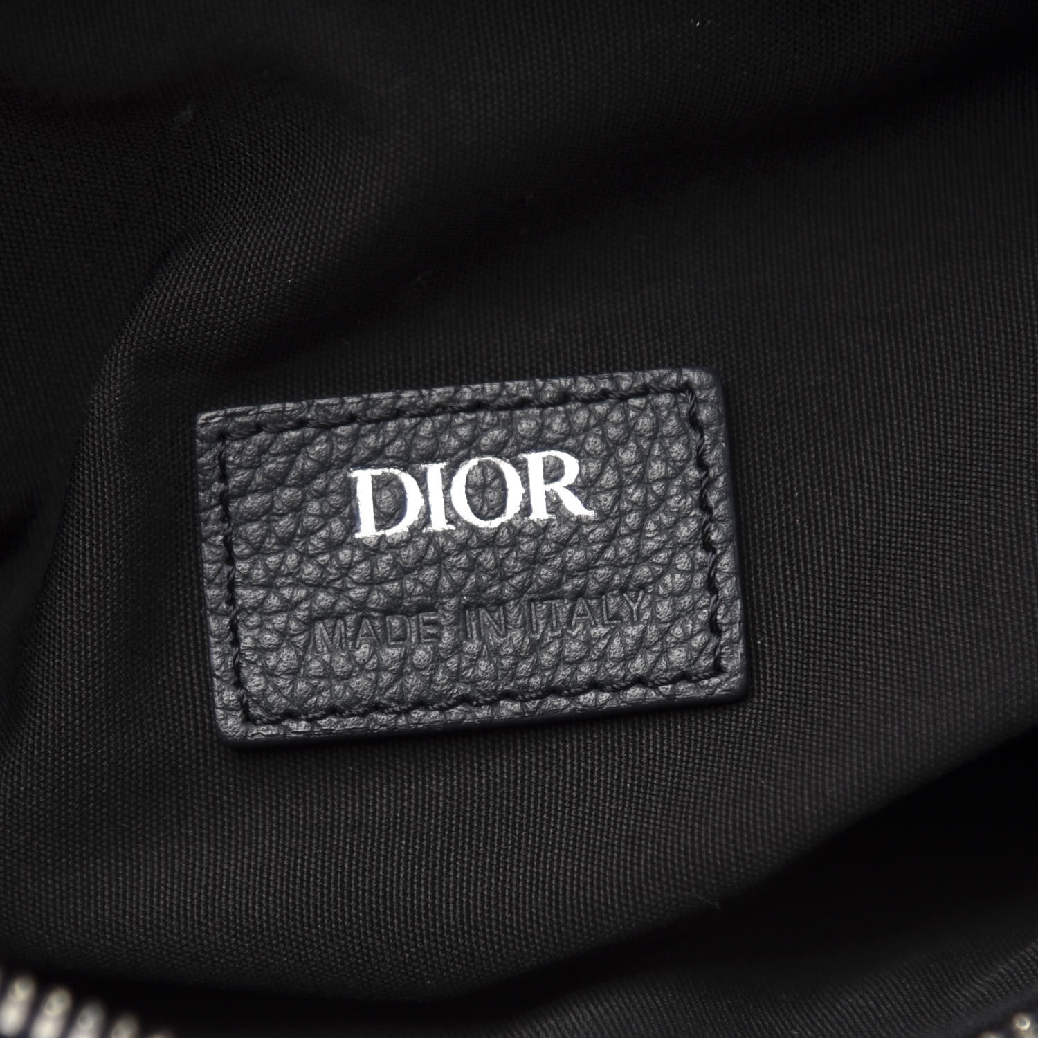 Christian Dior Oblique Mens Saddle Bag Black Blue 5 of 8