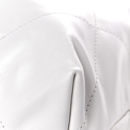 Chanel Shiny Calfskin Quilted Chanel 22 White 9 of 12