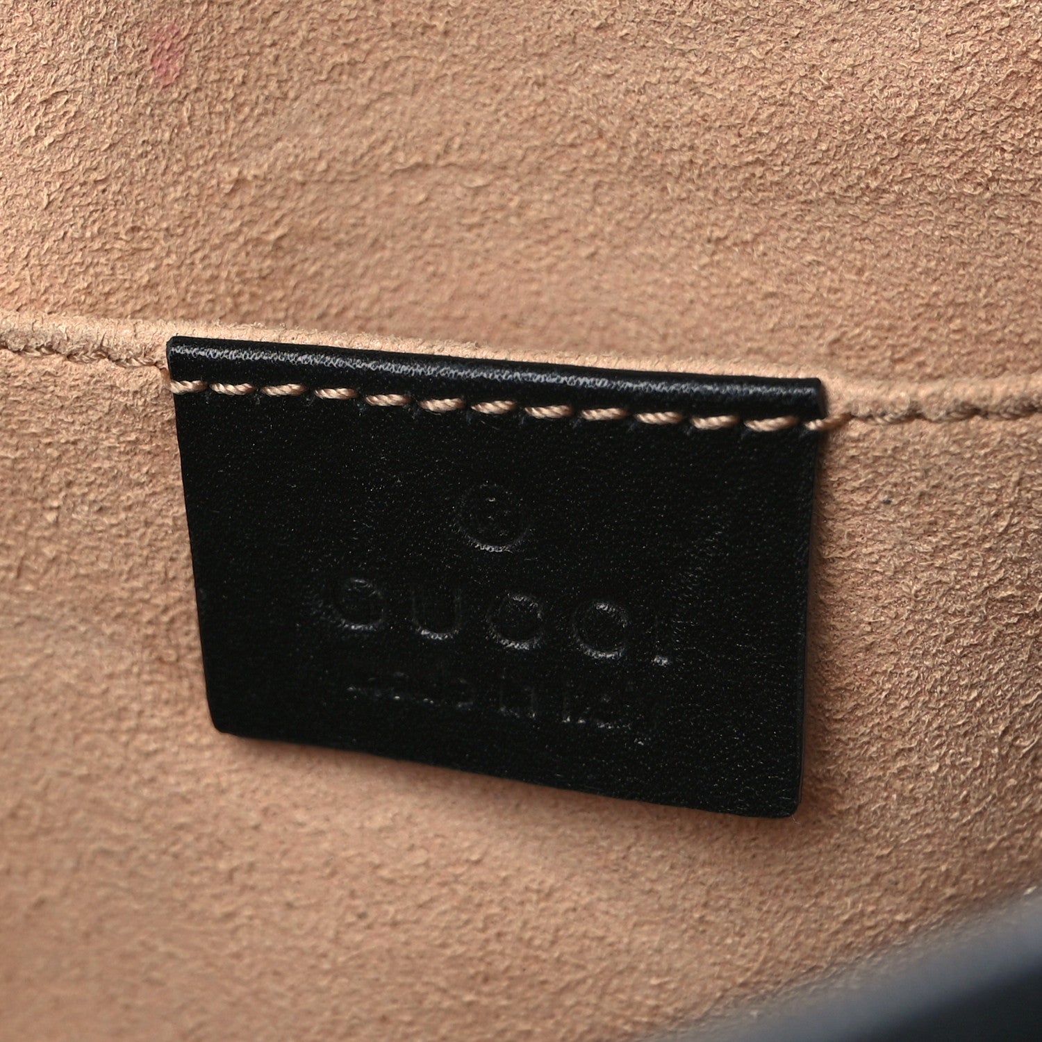 Gucci Calfskin Matelasse Small GG Marmont Chain Shoulder Bag Black 6 of 9