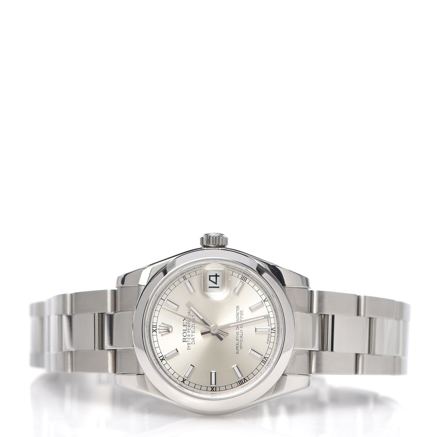 Rolex Stainless Steel 31mm Oyster Perpetual Datejust Watch Silver 178240 3 of 9