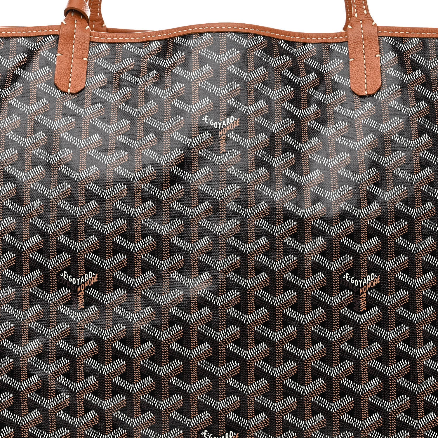 Goyard Goyardine Saint Louis GM Black Gold 10 of 12