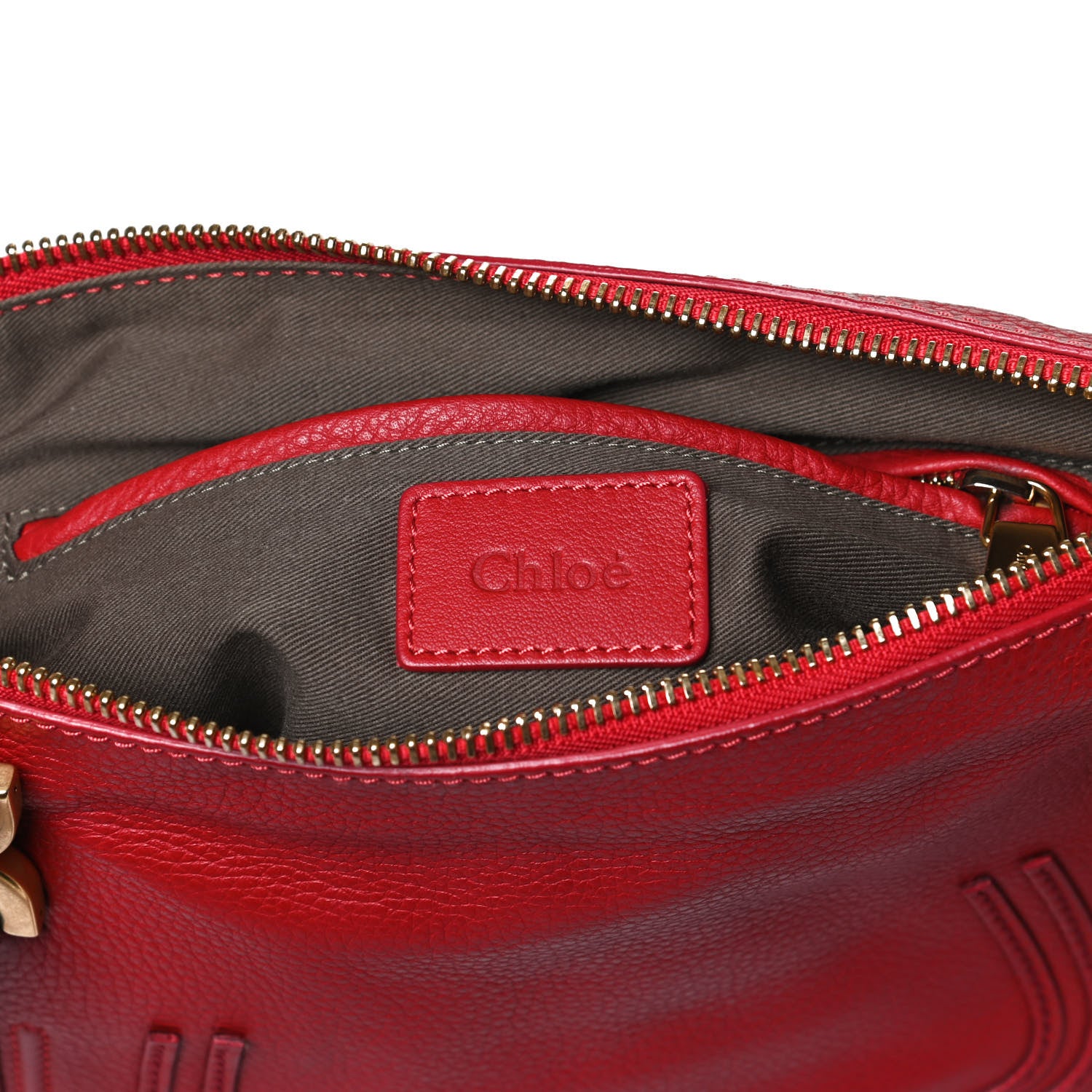 Chloe Calfskin Medium Marcie Satchel Red 6 of 12