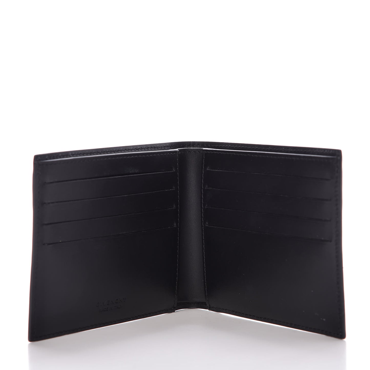 Calfskin 1952 0 Printed Bi-Fold Wallet Black