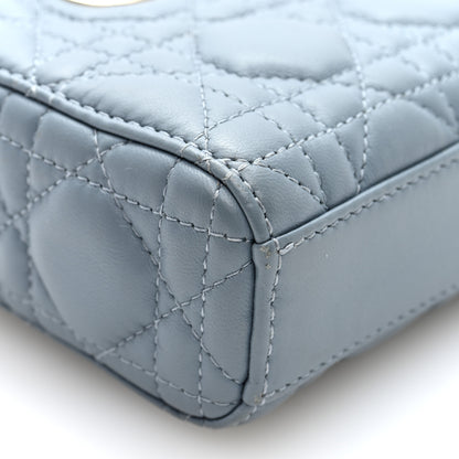 Christian Dior Lambskin Cannage Micro Lady D-Joy  Cloud Blue 8 of 9