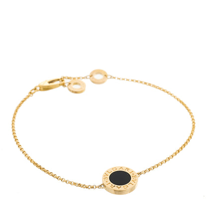 Bulgari 18K Yellow Gold Black Onyx BVLGARI BVLGARI Chain Bracelet 1 of 6